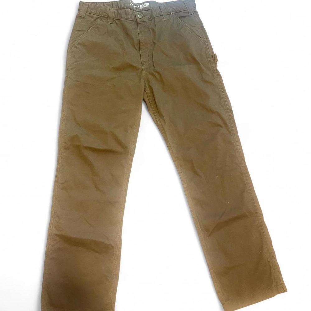 Men Green Carhartt Relaxed Fit Pants